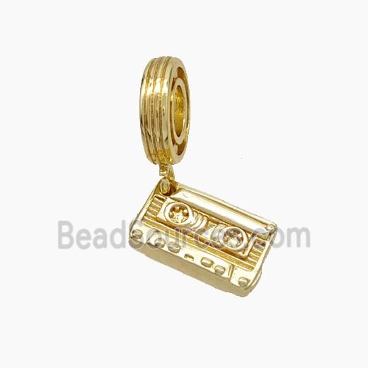 Tape Charms Copper Pendant Gold Plated