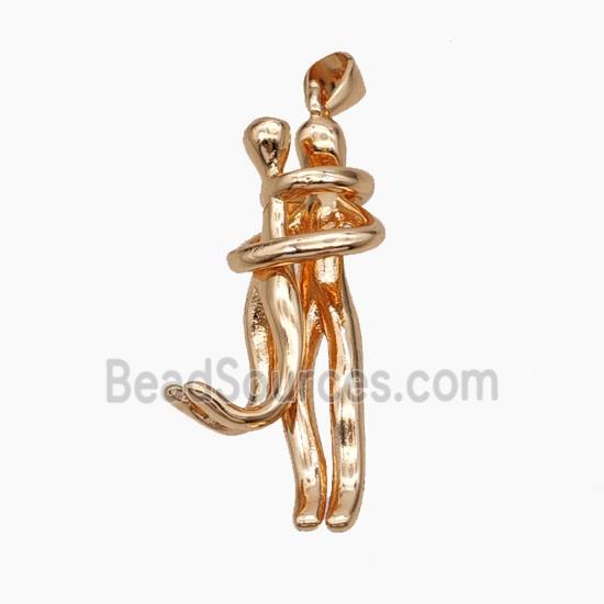 Copper Couple Pendant Rose Gold
