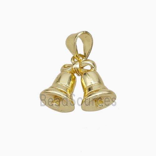 Copper Bell Pendant Gold Plated