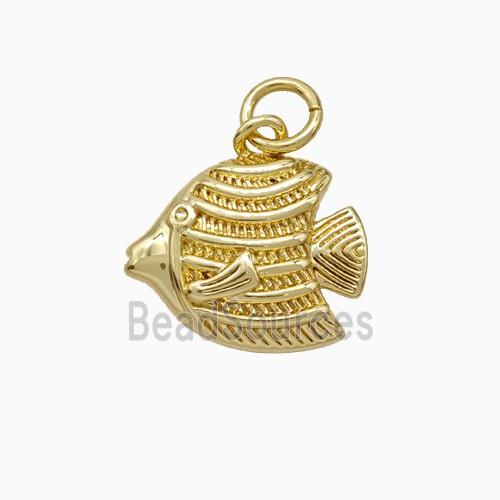 Copper Seafish Pendant Gold Plated
