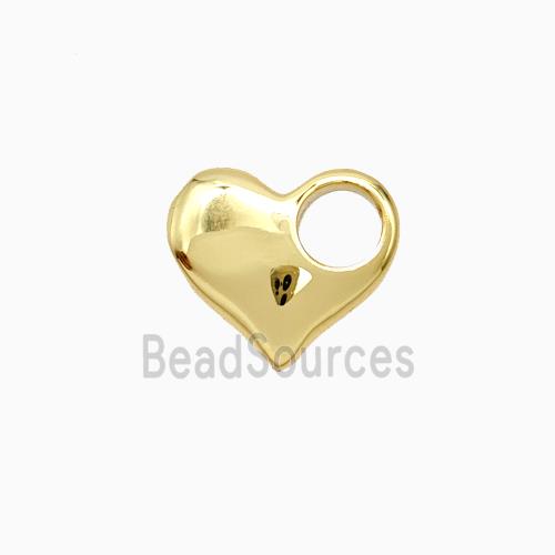 Copper Heart Pendant Gold Plated