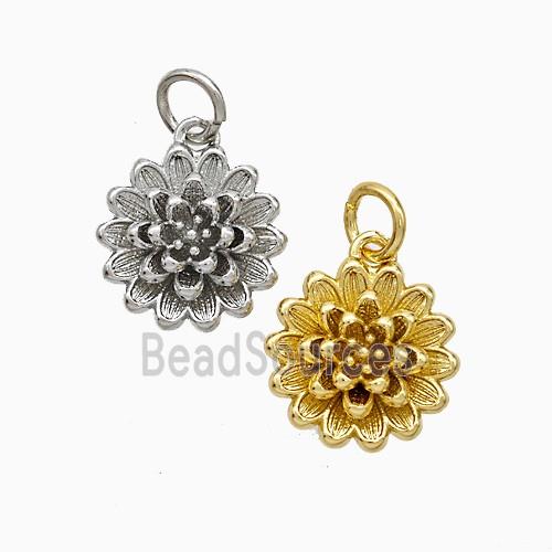 Copper Flower Pendant Mixed