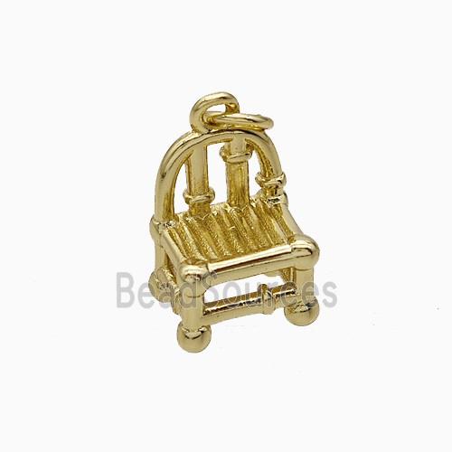 Copper Stool Pendant Gold Plated