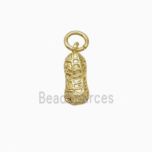 Copper Peanut Pendant Gold Plated