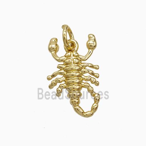 Copper Scorpion Pendnat Gold Plated