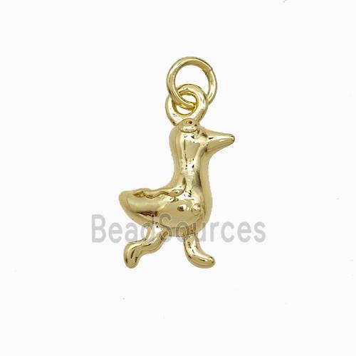Copper Duck Pendant Gold Plated
