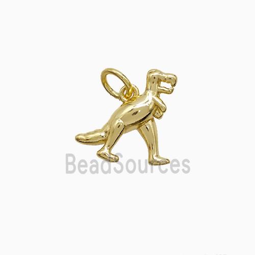 Copper Dinosaur Pendant Gold Plated