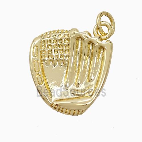 Copper Glove Pendant Sports Gold Plated
