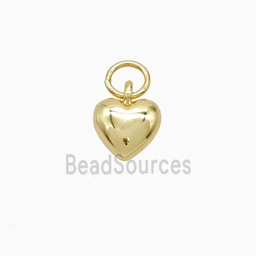 Copper Heart Pendant 18K Gold Plated