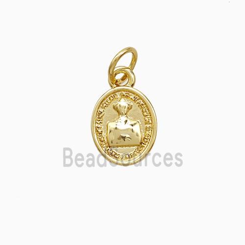 Copper Human Pendant 18K Gold Plated
