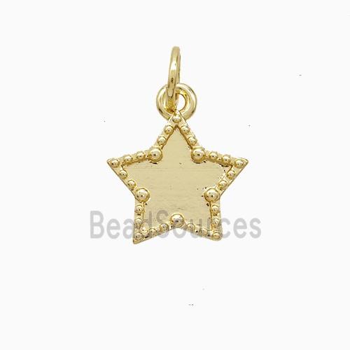 Copper Star Pendant 18K Gold Plated