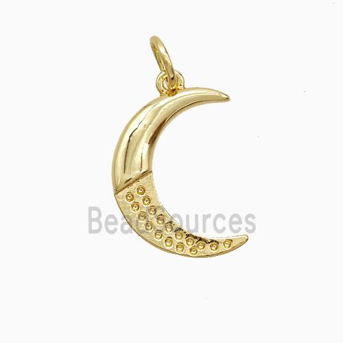 Copper Moon Pendant 8K Gold Plated