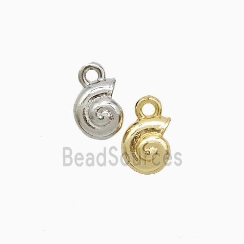 Copper Spiral Shell Pendant Mixed