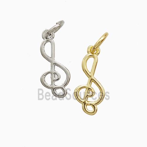 Musical Note Symbols Copper Pendant Mixed
