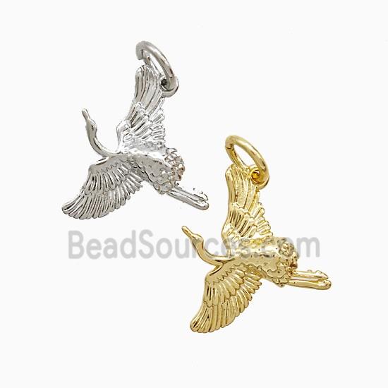 Copper Crane Pendant Birds Mixed