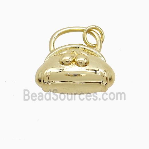 Copper Bag Pendant Gold Plated