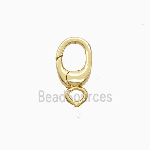 Copper Carabiner Clasp Gold Plated
