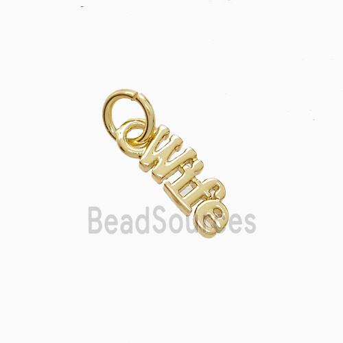 Copper Wife Pendant Gold Plated
