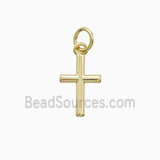 Copper Cross Pendant Gold Plated