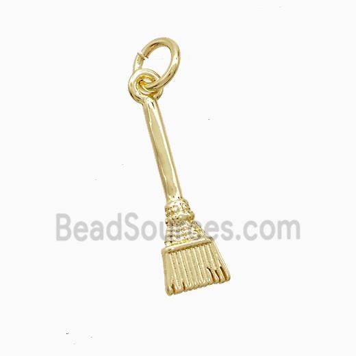 Copper Bursh Pendant Gold Plated