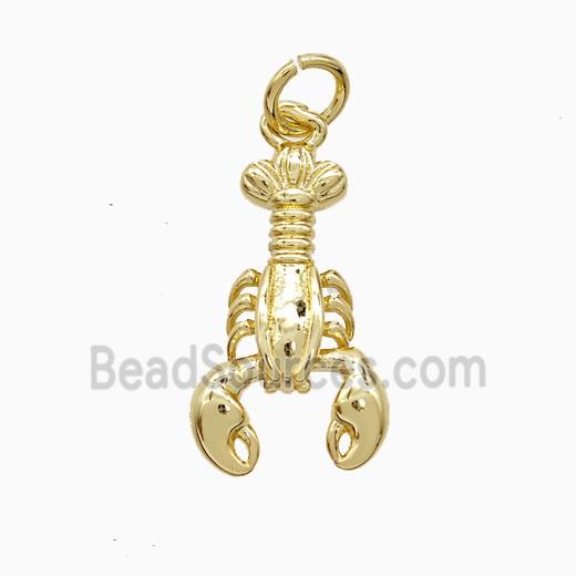 Copper Scorpion Pendant Gold Plated