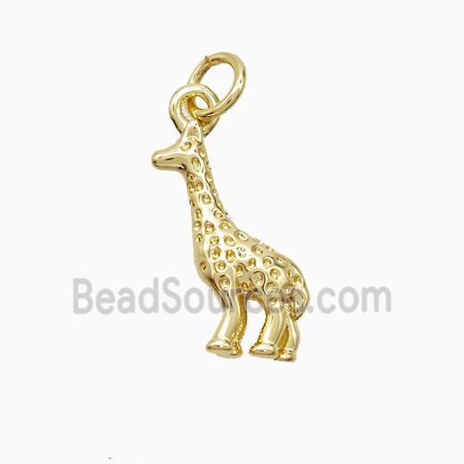 Copper Giraffe Pendant Gold Plated