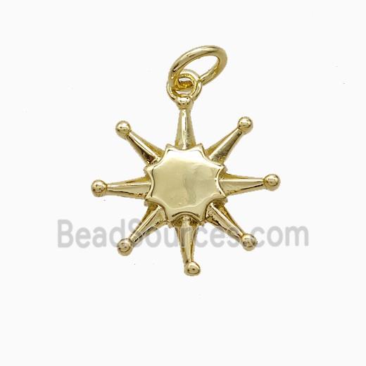 Copper Star Pendant Gold Plated