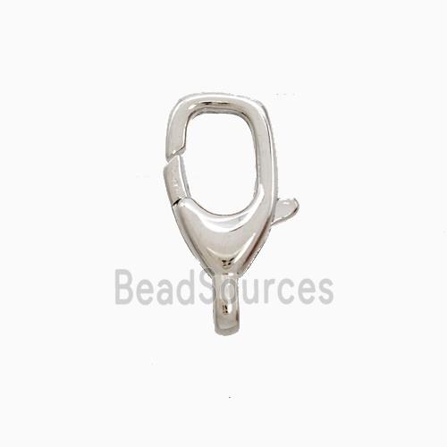 Copper Lobster Clasp Platinum Plated