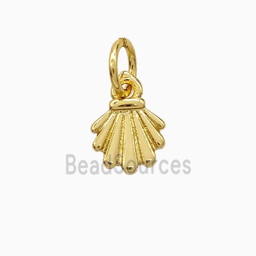 Copper Leaf Pendant Gold Plated