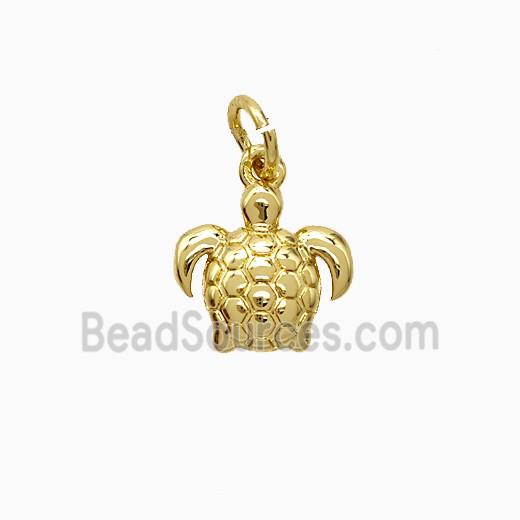 Copper Tortoise Pendant Gold Plated