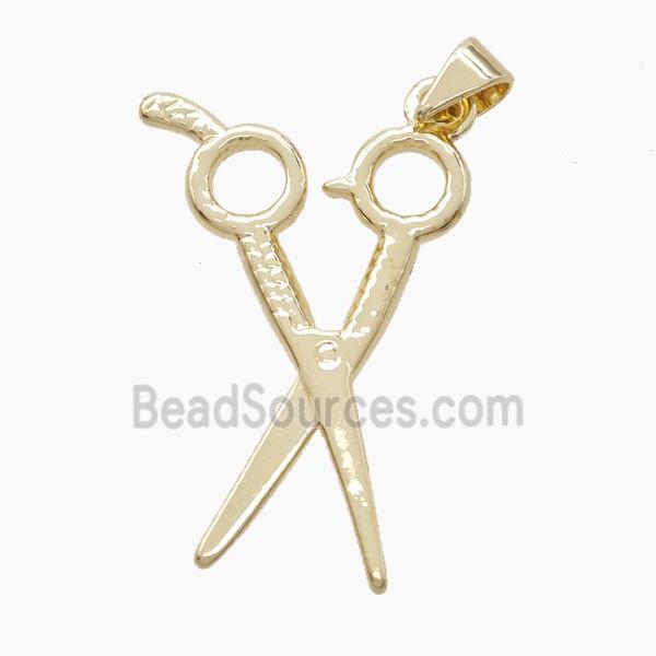 Copper Forfex Pendant Gold Plated