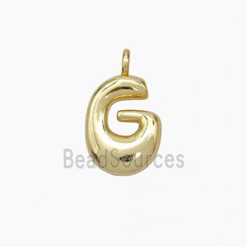 Copper Letter-G Pendant Gold Plated