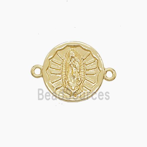Copper Jesus Connector 18K Gold Plated