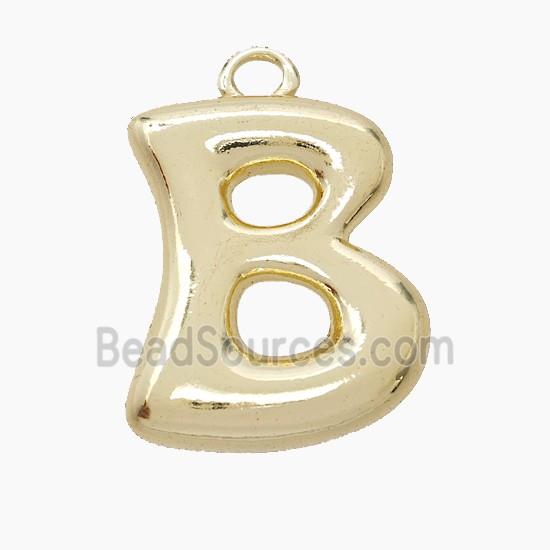 Copper Letter-B Pendant Gold Plated