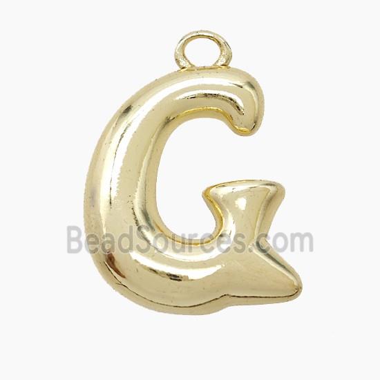 Copper Letter-G Pendant Gold Plated