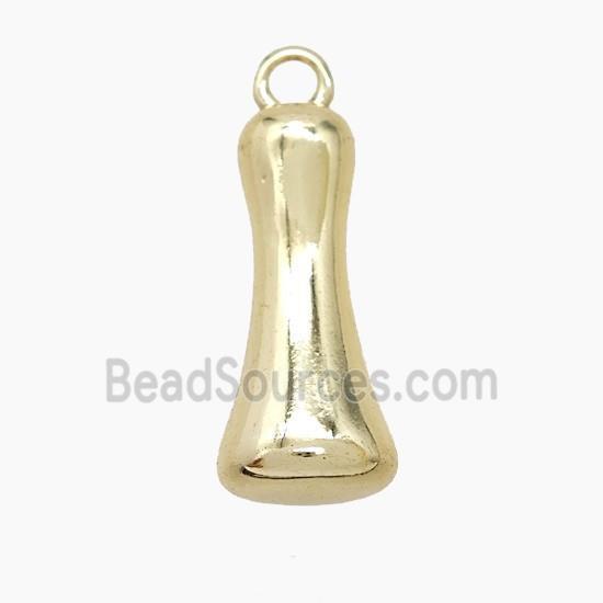 Copper Letter-I Pendant Gold Plated