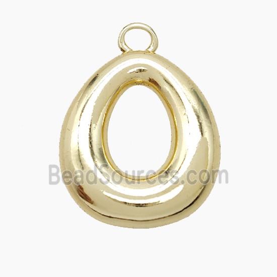 Copper Letter-O Pendant Gold Plated