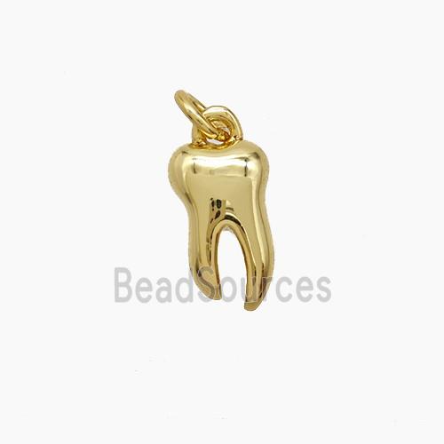 Copper Tiger-Tooth Pendant Gold Plated