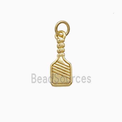 Copper Pickleball Paddle Pendant Sports Gold Plated