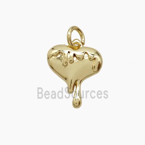 Copper Heart Pendant Gold Plated