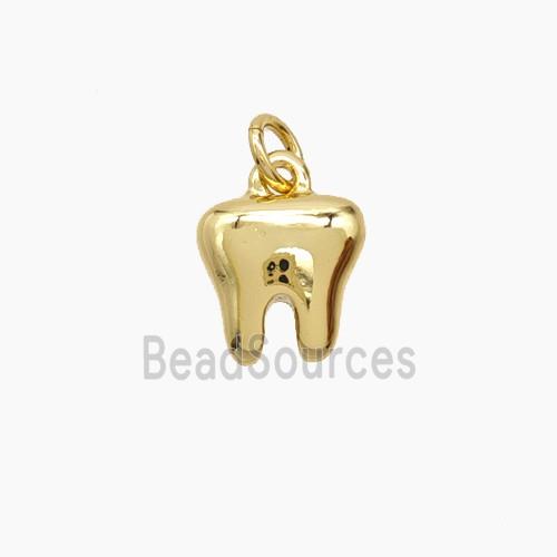 Copper Tooth Pendant Gold Plated