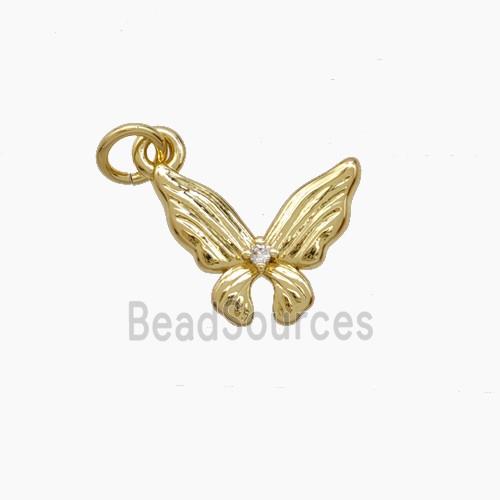 Copper Butterfly Pendant Gold Plated