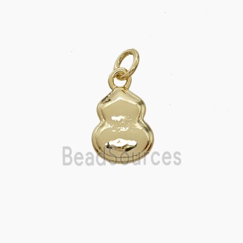 Copper Gourd Pendant Gold Plated