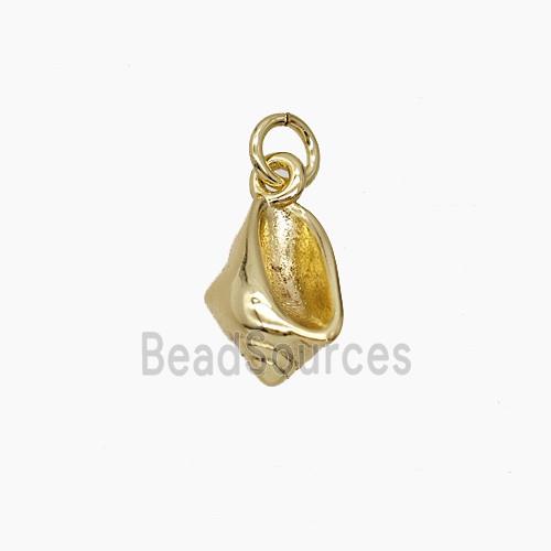 Copper Conch Shell Pendant Gold Plated