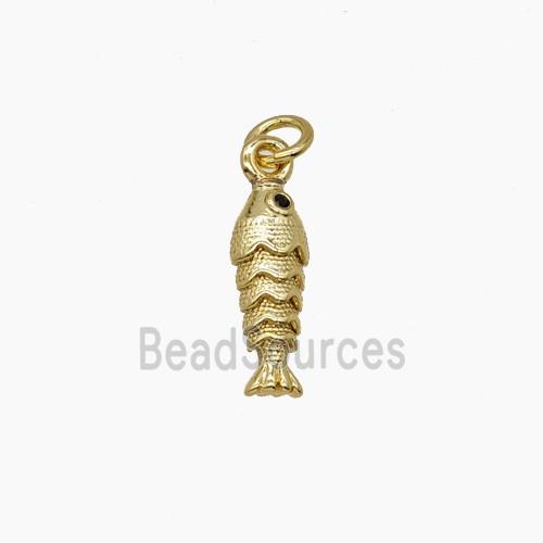 Copper Fish Pendant Gold Plated