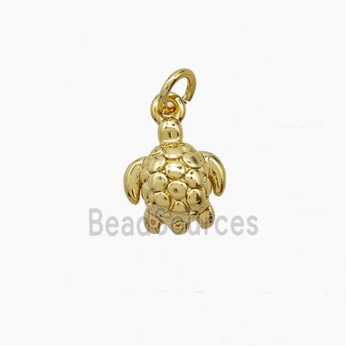 Copper Tortoise Pendant Gold Plated