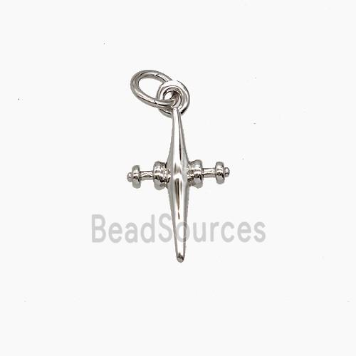 Copper Cross Pendant Platinum Plated