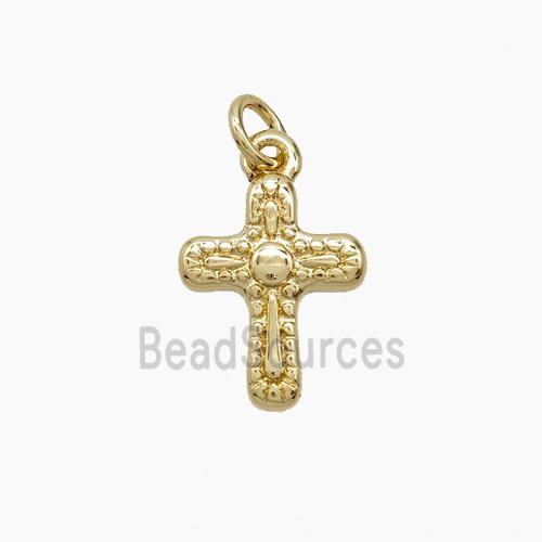 Copper Cross Pendant Gold Plated