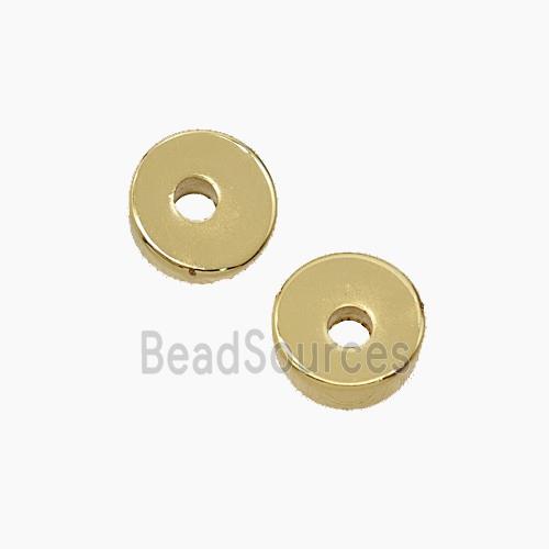 Copper Heishi Spacer Beads Gold Plated
