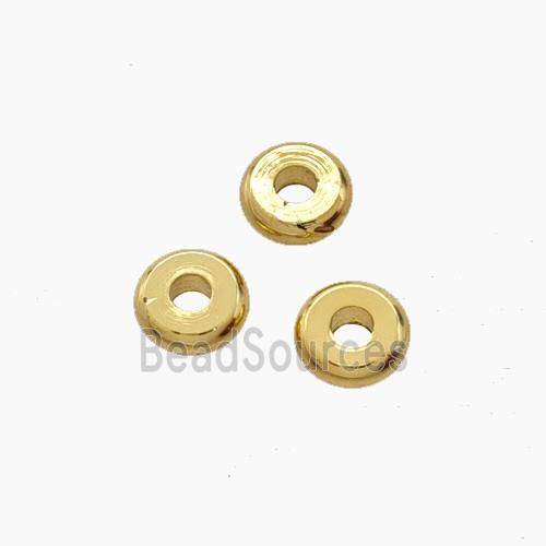 Copper Heishi Spacer Beads Gold Plated